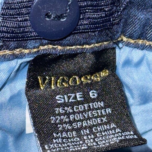 Vigoss Girls The Jagger Skinny Jeans Size 6 Denim Patchwork Design - Picture 4 of 12